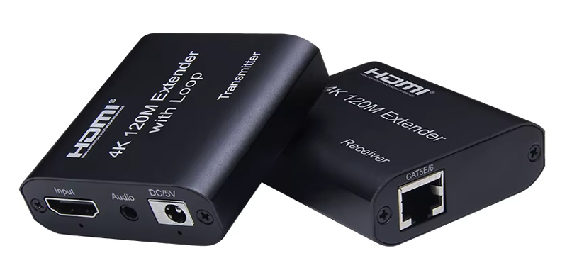 POWERTECH HDMI video extender CAB-H195 μέσω καλωδίου RJ45, 4K/30Hz, με loop, έως 120m CAB-H195
