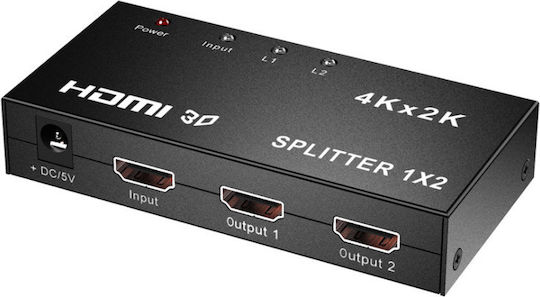 RoHS HDMI SPLITTER 1 TO 2 (4Kx2K)